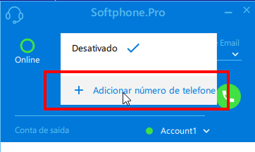 Add phone number for call forwarding