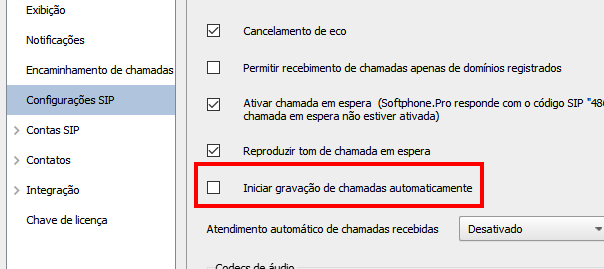 Como desativar a gravação de chamadas